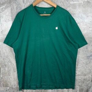 Apple Computers Employee Staff Logo Green T-Shirt - Men's XL Workwear